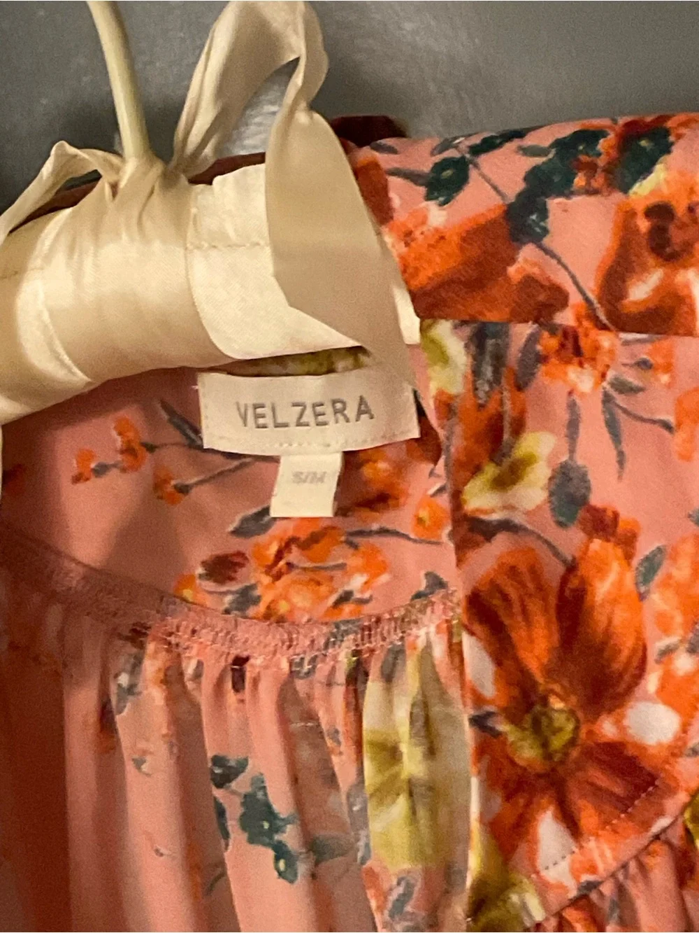 Velzera Pink Floral Lace-Trim Kimono Jacket - Picture 2 of 4